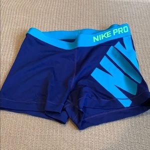 Blue nike pros